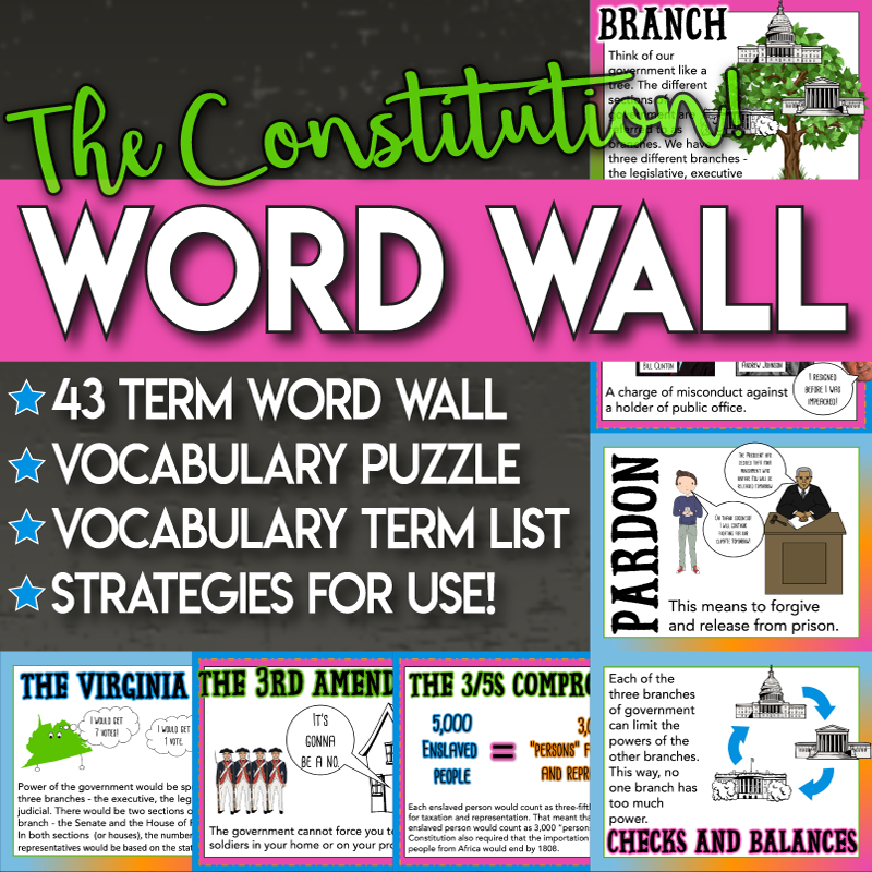 Constitution Word Wall
