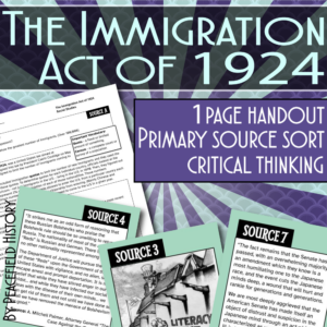 The Immigration Act of 1924 Cover Image